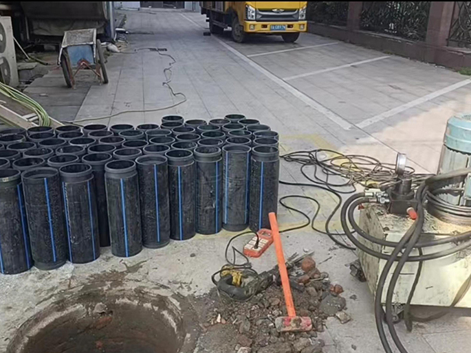 康乐PE置换管厂家 DN315置换管 非开挖管短管置换